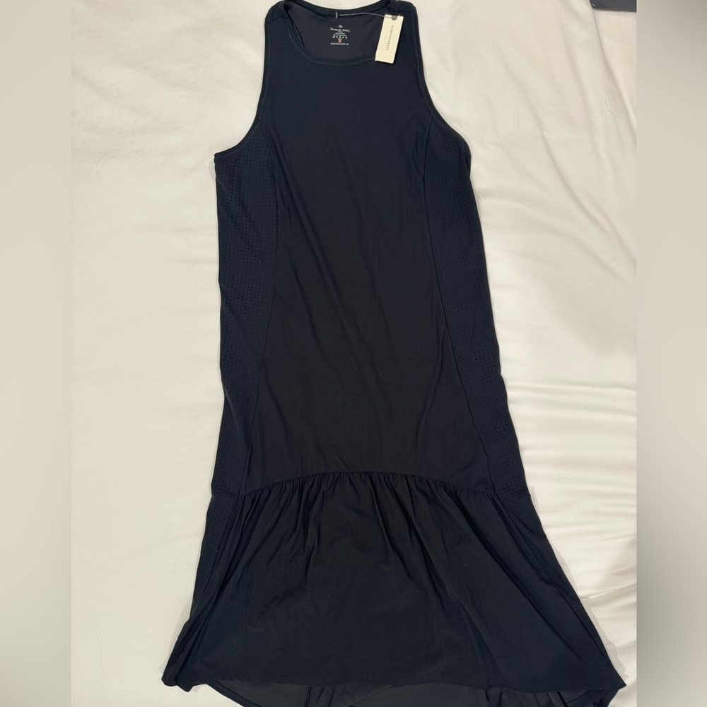 NWT Sweaty Betty Black Sleeveless Athletic Maxi Dress